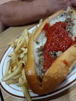 Cheese Steak and Fries